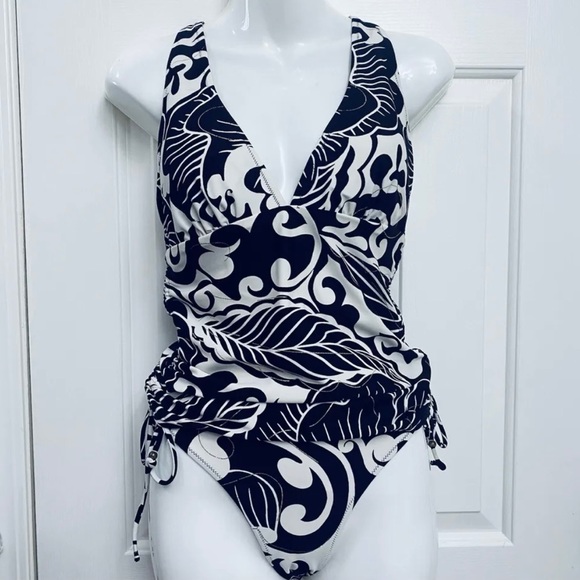 Lea Gottlieb 2 PC Tankini Bathing, Swim Suit, Fashion Designer Suit Size US 10 - Picture 1 of 12